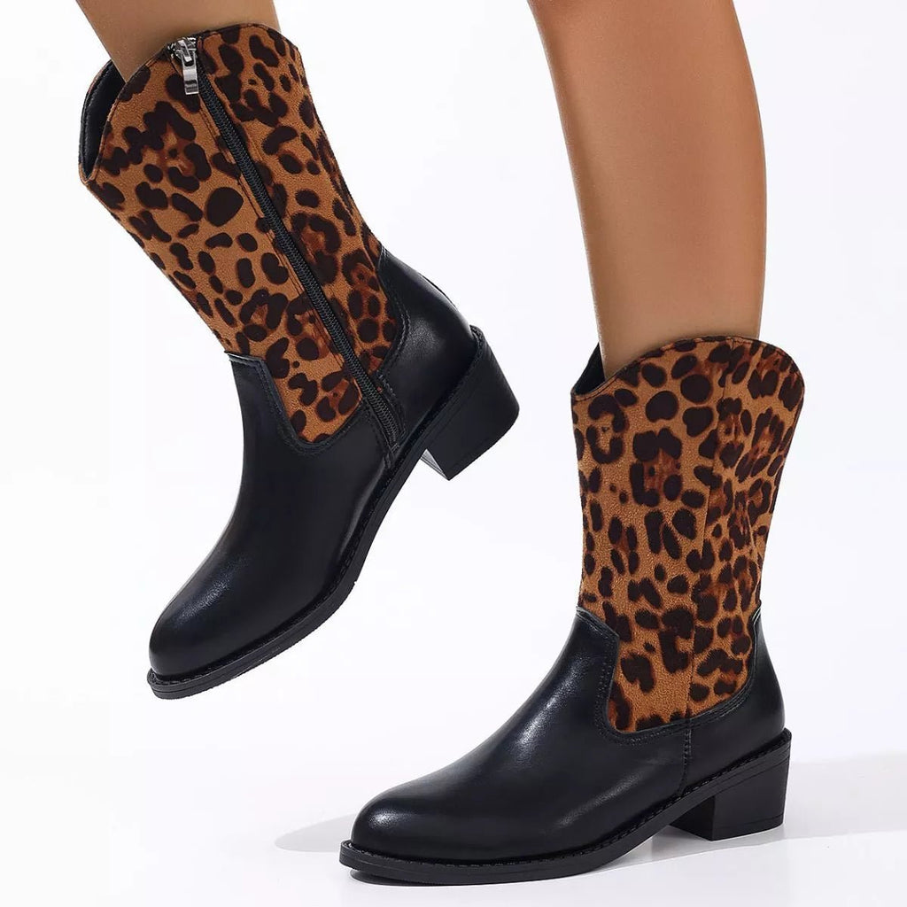 Elegant Point Toe Block Heels Boots - ꫀꪶꫀᧁꪖꪀᥴꫀ꠸ᠻꪗ~ 𝔈𝔪𝔟𝔯𝔞𝔠𝔢 𝔈𝔩𝔢𝔤𝔞𝔫𝔠𝔢