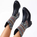 Elegant Point Toe Block Heels Boots - ꫀꪶꫀᧁꪖꪀᥴꫀ꠸ᠻꪗ~ 𝔈𝔪𝔟𝔯𝔞𝔠𝔢 𝔈𝔩𝔢𝔤𝔞𝔫𝔠𝔢