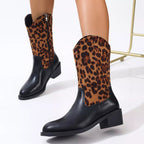 Elegant Point Toe Block Heels Boots - ꫀꪶꫀᧁꪖꪀᥴꫀ꠸ᠻꪗ~ 𝔈𝔪𝔟𝔯𝔞𝔠𝔢 𝔈𝔩𝔢𝔤𝔞𝔫𝔠𝔢