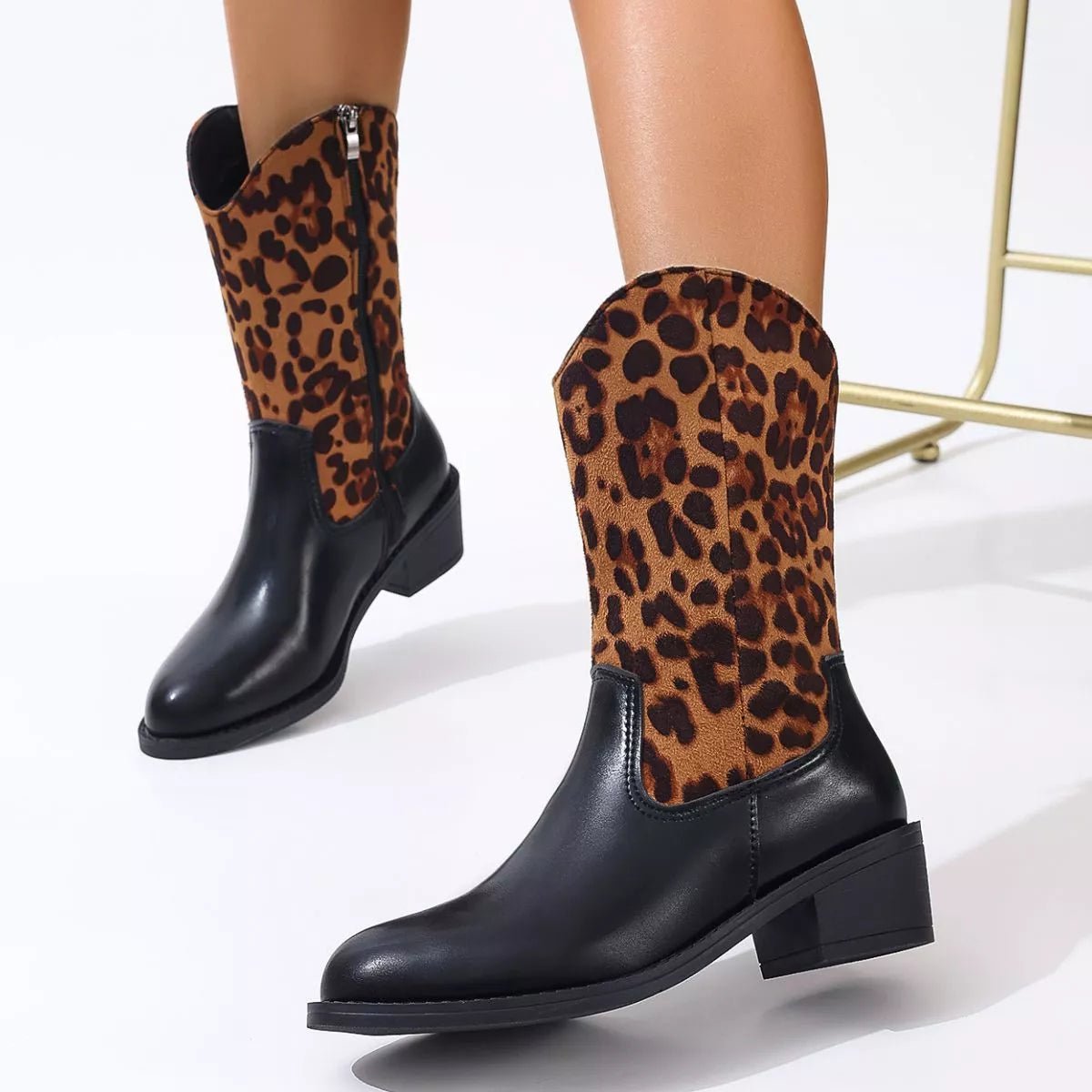 Elegant Point Toe Block Heels Boots - ꫀꪶꫀᧁꪖꪀᥴꫀ꠸ᠻꪗ~ 𝔈𝔪𝔟𝔯𝔞𝔠𝔢 𝔈𝔩𝔢𝔤𝔞𝔫𝔠𝔢