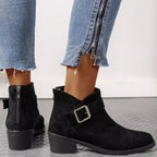 Fashionable Heels Boots With Buckle - ꫀꪶꫀᧁꪖꪀᥴꫀ꠸ᠻꪗ~ 𝔈𝔪𝔟𝔯𝔞𝔠𝔢 𝔈𝔩𝔢𝔤𝔞𝔫𝔠𝔢