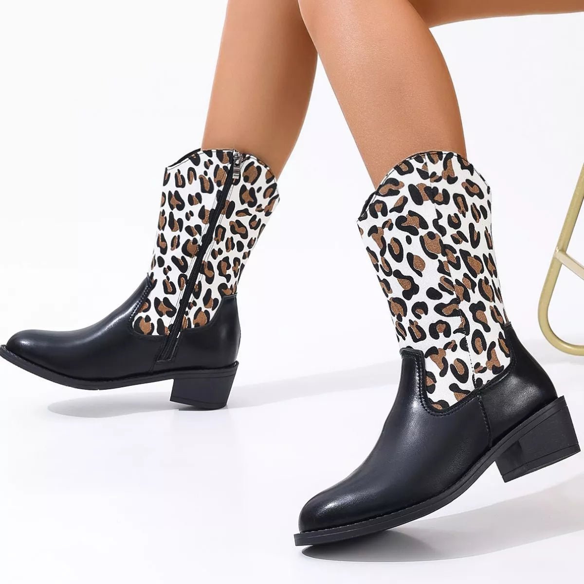 Elegant Point Toe Block Heels Boots - ꫀꪶꫀᧁꪖꪀᥴꫀ꠸ᠻꪗ~ 𝔈𝔪𝔟𝔯𝔞𝔠𝔢 𝔈𝔩𝔢𝔤𝔞𝔫𝔠𝔢