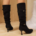 Elegant Point Toe Skinny Heels Boots - ꫀꪶꫀᧁꪖꪀᥴꫀ꠸ᠻꪗ~ 𝔈𝔪𝔟𝔯𝔞𝔠𝔢 𝔈𝔩𝔢𝔤𝔞𝔫𝔠𝔢