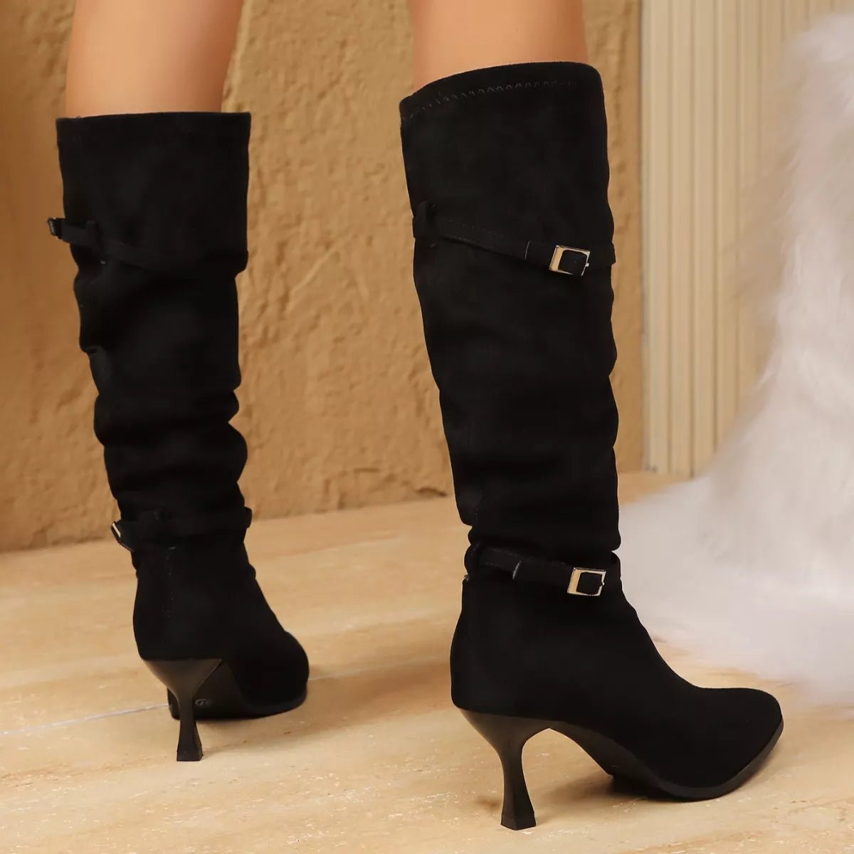 Elegant Point Toe Skinny Heels Boots - ꫀꪶꫀᧁꪖꪀᥴꫀ꠸ᠻꪗ~ 𝔈𝔪𝔟𝔯𝔞𝔠𝔢 𝔈𝔩𝔢𝔤𝔞𝔫𝔠𝔢