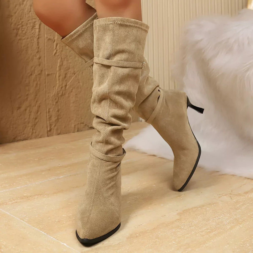 Elegant Point Toe Skinny Heels Boots - ꫀꪶꫀᧁꪖꪀᥴꫀ꠸ᠻꪗ~ 𝔈𝔪𝔟𝔯𝔞𝔠𝔢 𝔈𝔩𝔢𝔤𝔞𝔫𝔠𝔢