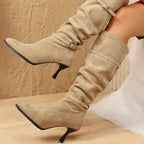 Elegant Point Toe Skinny Heels Boots - ꫀꪶꫀᧁꪖꪀᥴꫀ꠸ᠻꪗ~ 𝔈𝔪𝔟𝔯𝔞𝔠𝔢 𝔈𝔩𝔢𝔤𝔞𝔫𝔠𝔢