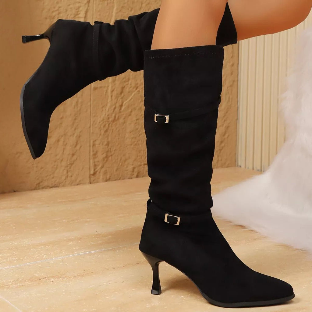 Elegant Point Toe Skinny Heels Boots - ꫀꪶꫀᧁꪖꪀᥴꫀ꠸ᠻꪗ~ 𝔈𝔪𝔟𝔯𝔞𝔠𝔢 𝔈𝔩𝔢𝔤𝔞𝔫𝔠𝔢