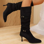 Elegant Point Toe Skinny Heels Boots - ꫀꪶꫀᧁꪖꪀᥴꫀ꠸ᠻꪗ~ 𝔈𝔪𝔟𝔯𝔞𝔠𝔢 𝔈𝔩𝔢𝔤𝔞𝔫𝔠𝔢