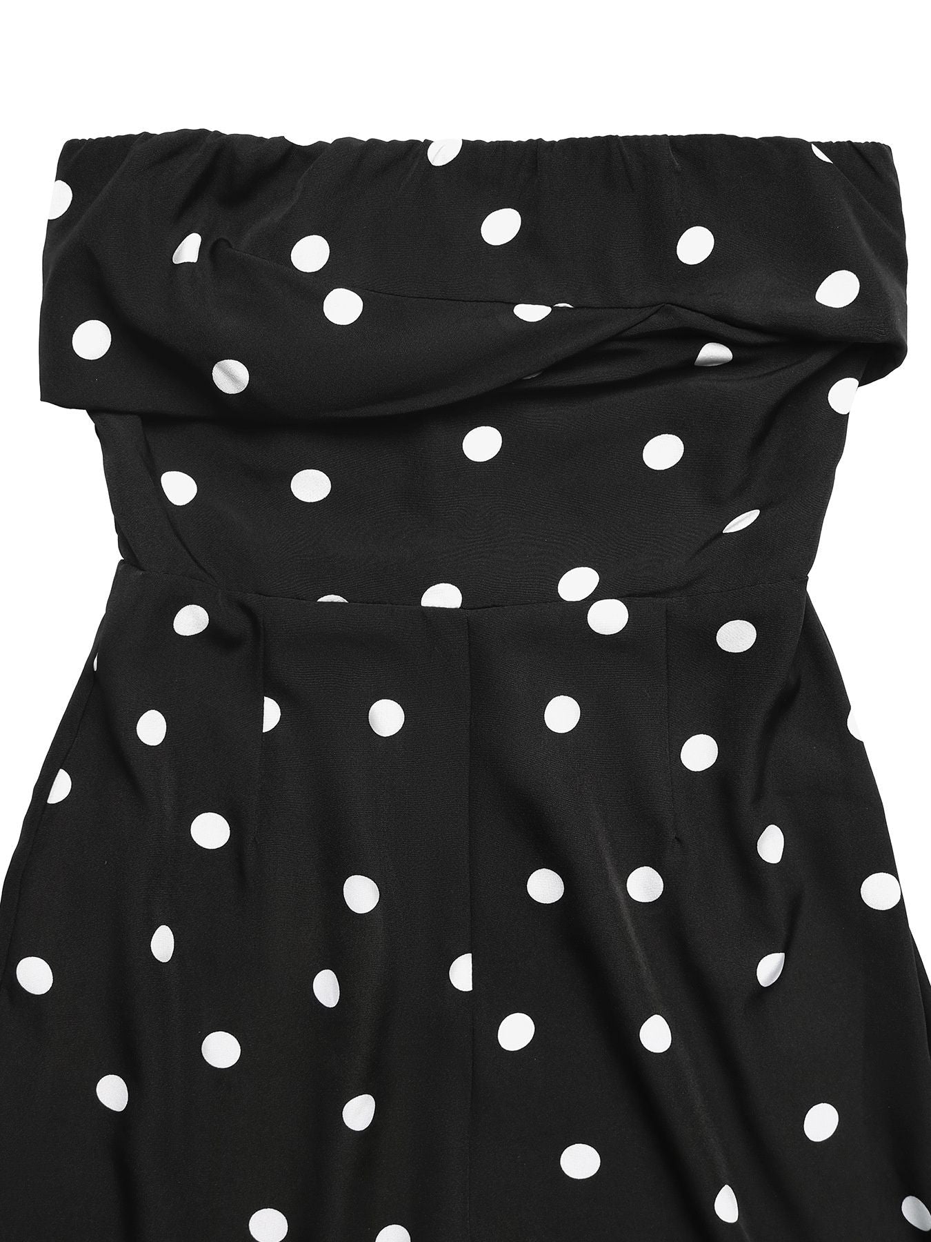 Polka Dot Strapless Wide Leg Jumpsuit - ꫀꪶꫀᧁꪖꪀᥴꫀ꠸ᠻꪗ~ 𝔈𝔪𝔟𝔯𝔞𝔠𝔢 𝔈𝔩𝔢𝔤𝔞𝔫𝔠𝔢