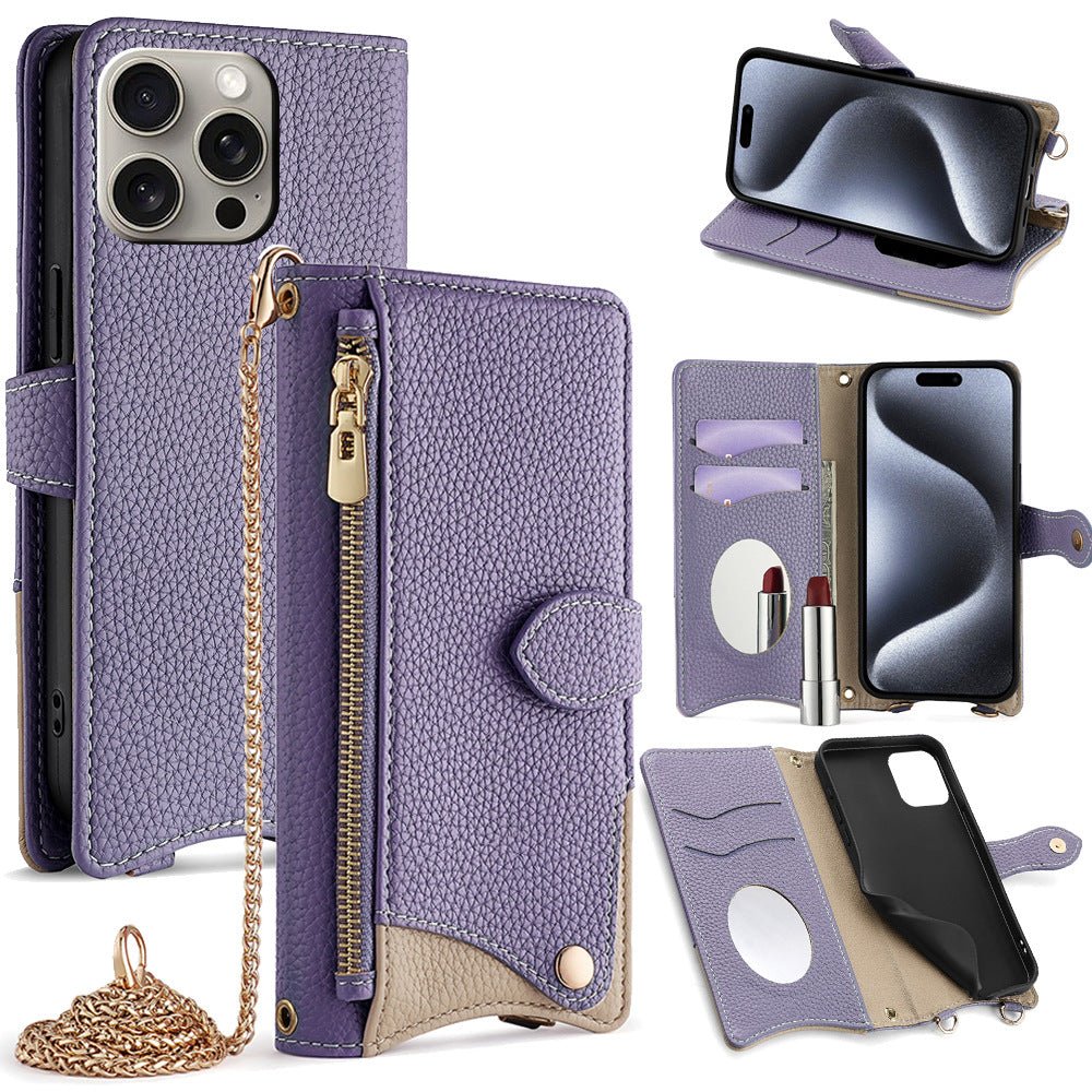 Promax Makeup Mirror Crossbody Phone Cases - ꫀꪶꫀᧁꪖꪀᥴꫀ꠸ᠻꪗ~ 𝔈𝔪𝔟𝔯𝔞𝔠𝔢 𝔈𝔩𝔢𝔤𝔞𝔫𝔠𝔢