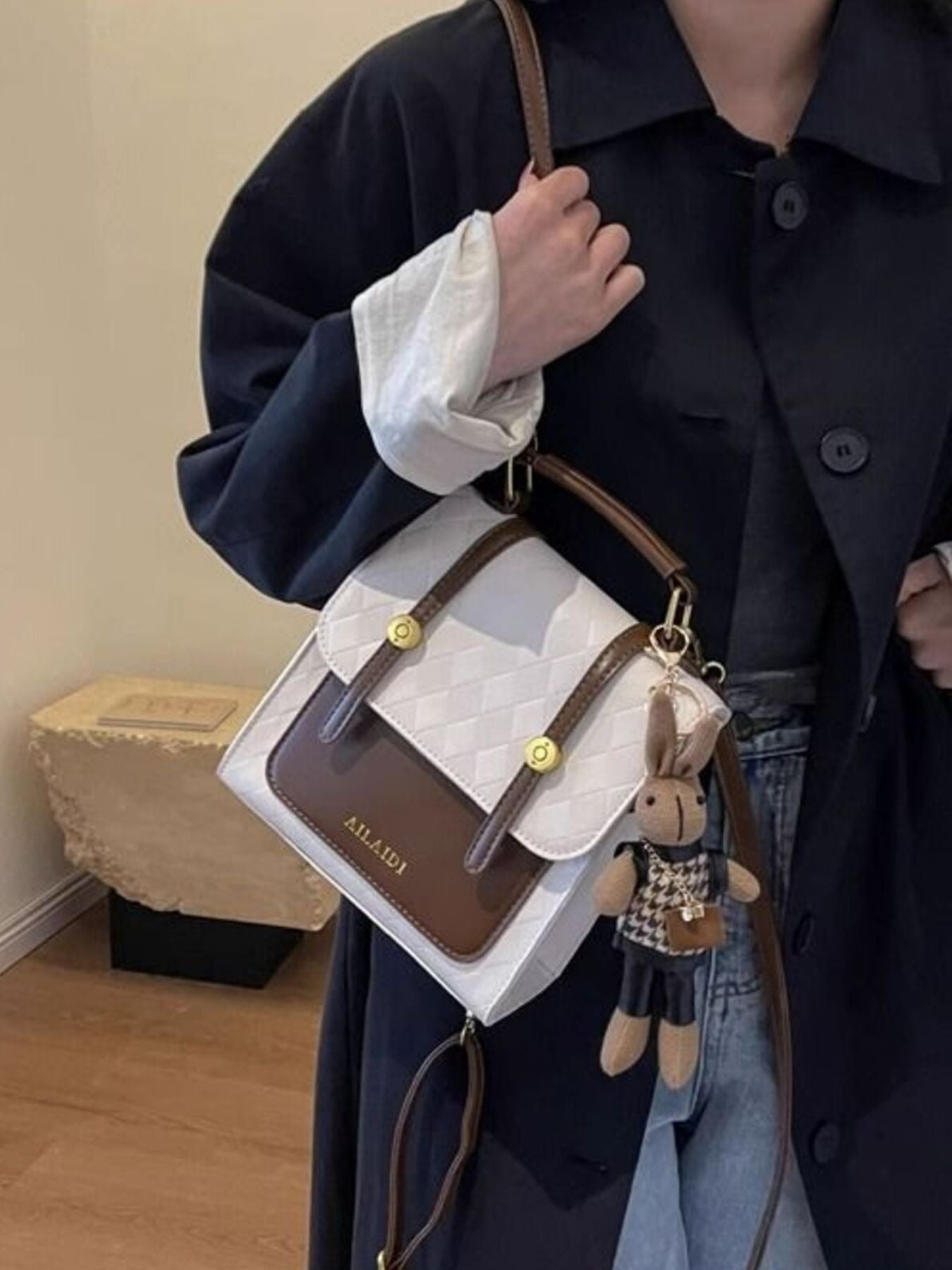 Stylish Quilted Flap Backpack Bag - ꫀꪶꫀᧁꪖꪀᥴꫀ꠸ᠻꪗ~ 𝔈𝔪𝔟𝔯𝔞𝔠𝔢 𝔈𝔩𝔢𝔤𝔞𝔫𝔠𝔢