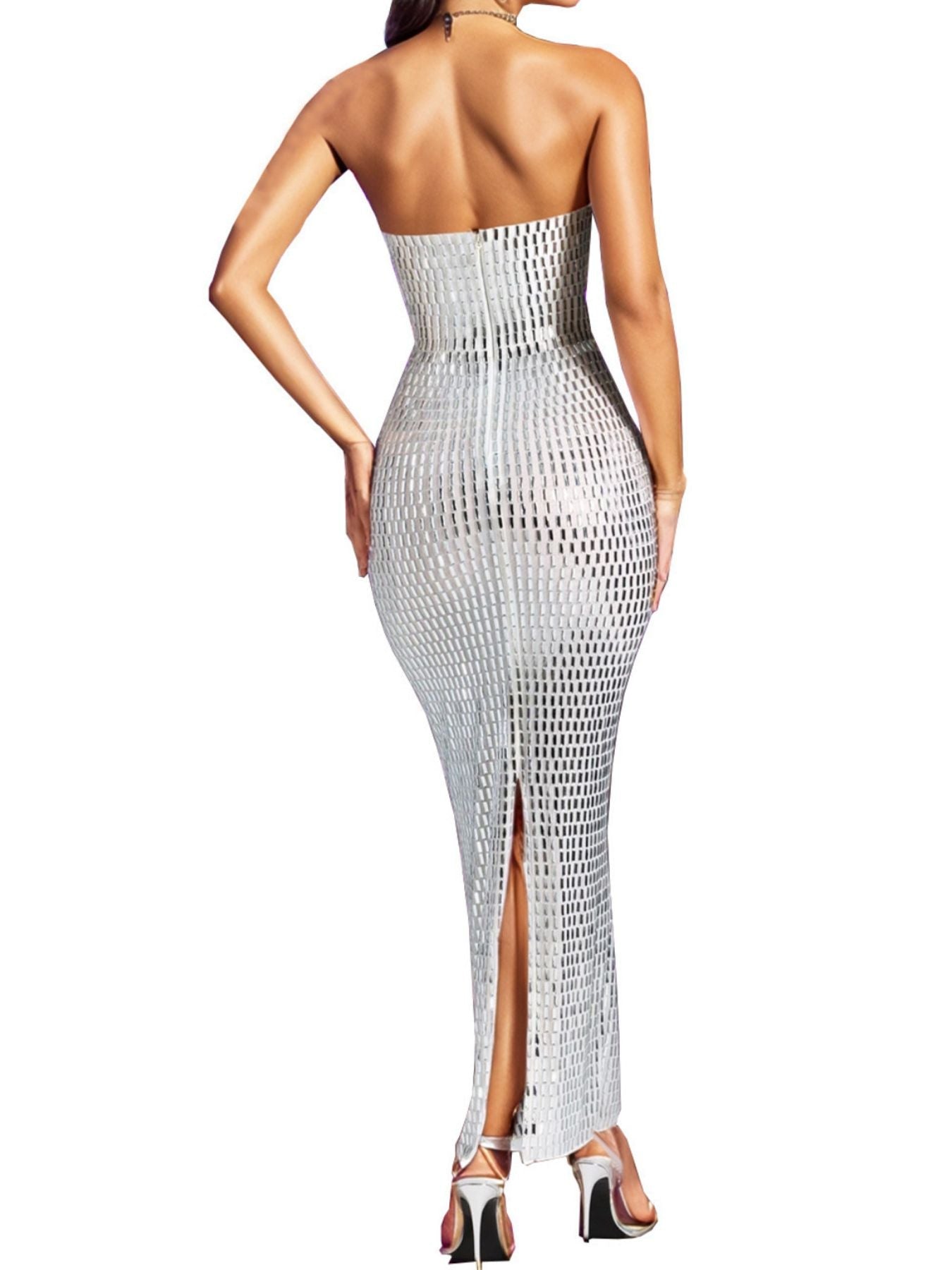Rhinestone Fashion Tube Maxi Dress - ꫀꪶꫀᧁꪖꪀᥴꫀ꠸ᠻꪗ~ 𝔈𝔪𝔟𝔯𝔞𝔠𝔢 𝔈𝔩𝔢𝔤𝔞𝔫𝔠𝔢