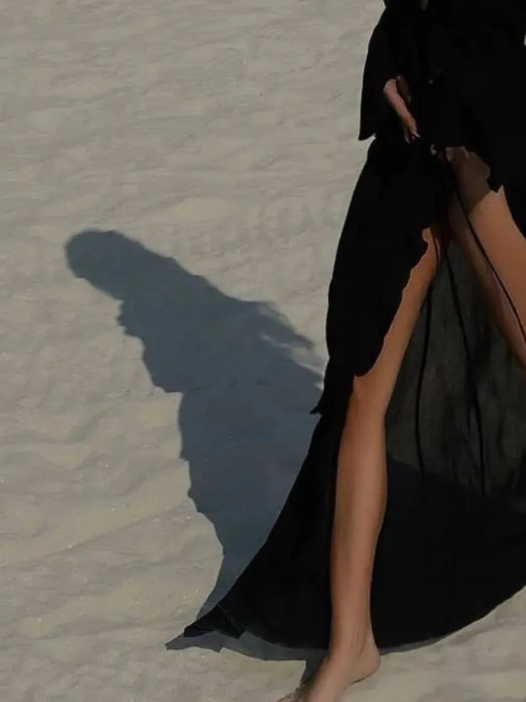 Fashion Ruffled Long Sleeve Cover-Up Dress - ꫀꪶꫀᧁꪖꪀᥴꫀ꠸ᠻꪗ~ 𝔈𝔪𝔟𝔯𝔞𝔠𝔢 𝔈𝔩𝔢𝔤𝔞𝔫𝔠𝔢