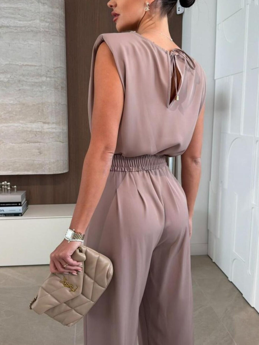 Fashionable Trendy Sleeveless Wide Leg Jumpsuit - ꫀꪶꫀᧁꪖꪀᥴꫀ꠸ᠻꪗ~ 𝔈𝔪𝔟𝔯𝔞𝔠𝔢 𝔈𝔩𝔢𝔤𝔞𝔫𝔠𝔢