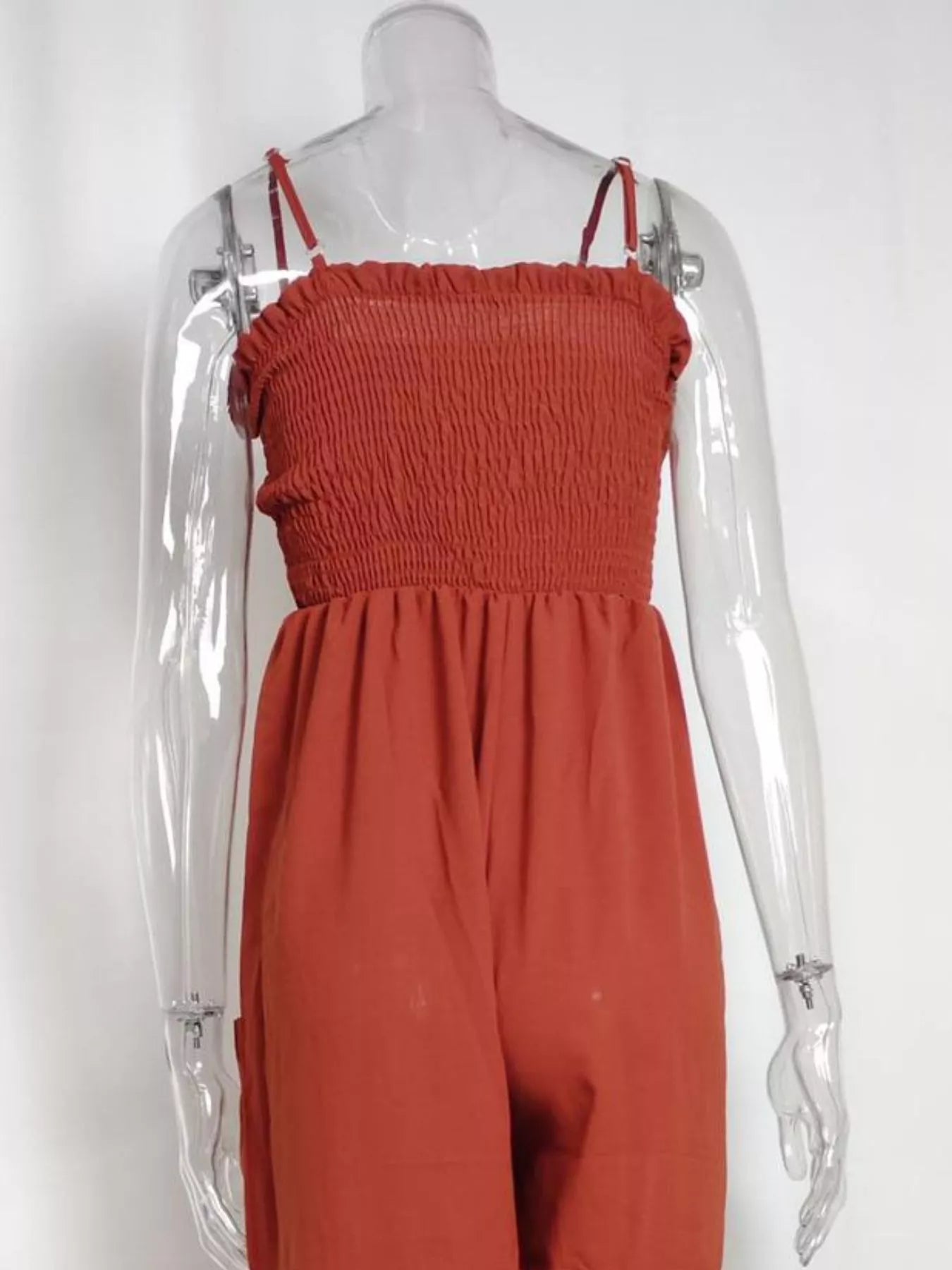 Fashionable Smocked Tube Wide Leg Jumpsuit - ꫀꪶꫀᧁꪖꪀᥴꫀ꠸ᠻꪗ~ 𝔈𝔪𝔟𝔯𝔞𝔠𝔢 𝔈𝔩𝔢𝔤𝔞𝔫𝔠𝔢