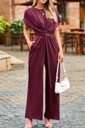 Fashionable Sleeve Knot Waist Shift Jumpsuit - ꫀꪶꫀᧁꪖꪀᥴꫀ꠸ᠻꪗ~ 𝔈𝔪𝔟𝔯𝔞𝔠𝔢 𝔈𝔩𝔢𝔤𝔞𝔫𝔠𝔢