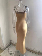 Spaghetti Strap Bodycon Maxi Dress - ꫀꪶꫀᧁꪖꪀᥴꫀ꠸ᠻꪗ~ 𝔈𝔪𝔟𝔯𝔞𝔠𝔢 𝔈𝔩𝔢𝔤𝔞𝔫𝔠𝔢