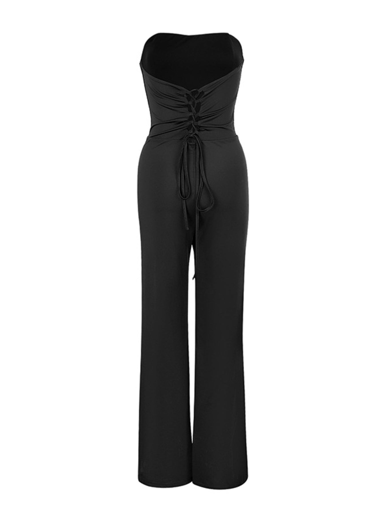 Strapless Fashion Lace-Up Back Jumpsuit - ꫀꪶꫀᧁꪖꪀᥴꫀ꠸ᠻꪗ~ 𝔈𝔪𝔟𝔯𝔞𝔠𝔢 𝔈𝔩𝔢𝔤𝔞𝔫𝔠𝔢