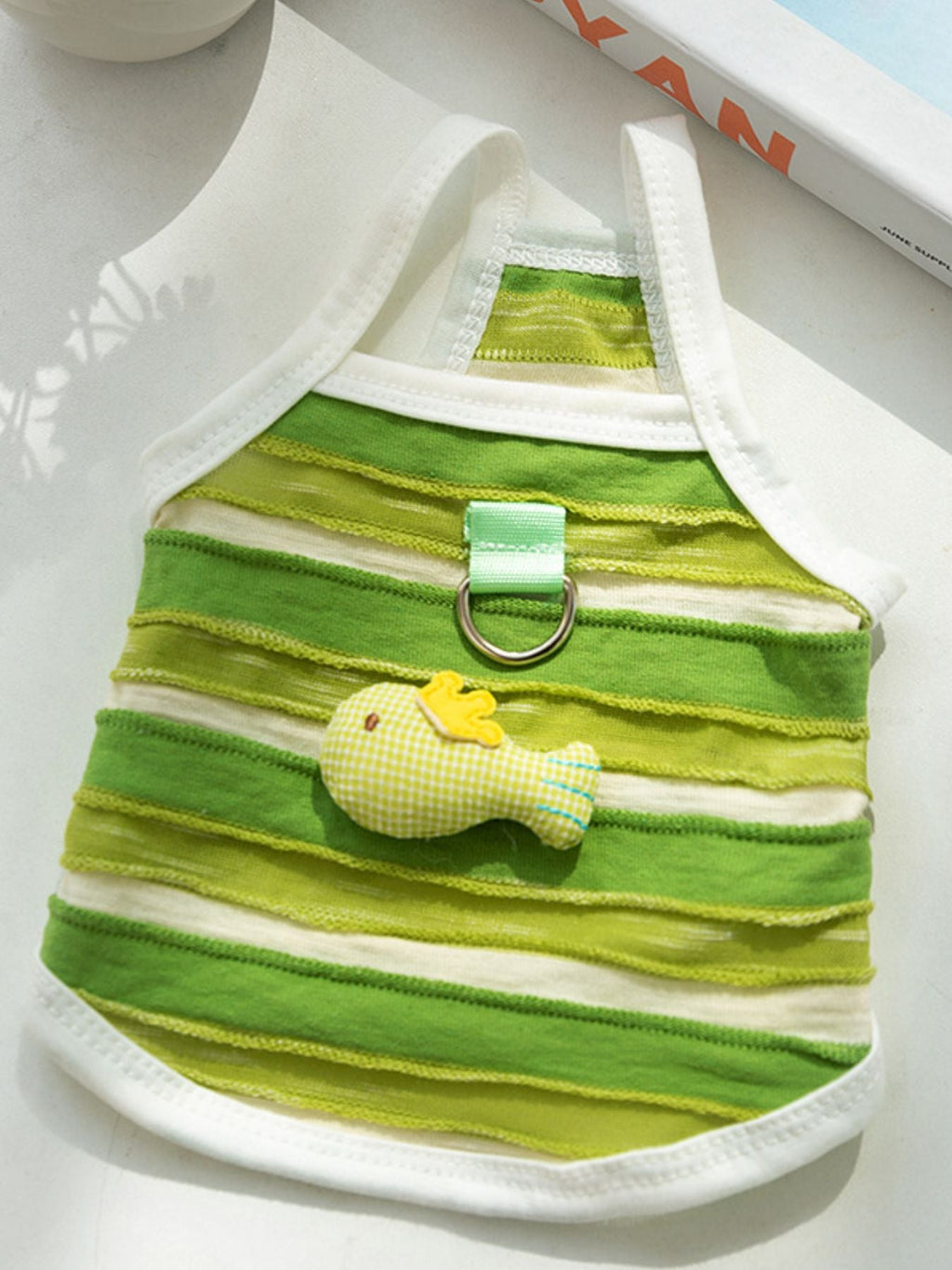 Stylish Striped Breathable Pet Top - ꫀꪶꫀᧁꪖꪀᥴꫀ꠸ᠻꪗ~ 𝔈𝔪𝔟𝔯𝔞𝔠𝔢 𝔈𝔩𝔢𝔤𝔞𝔫𝔠𝔢