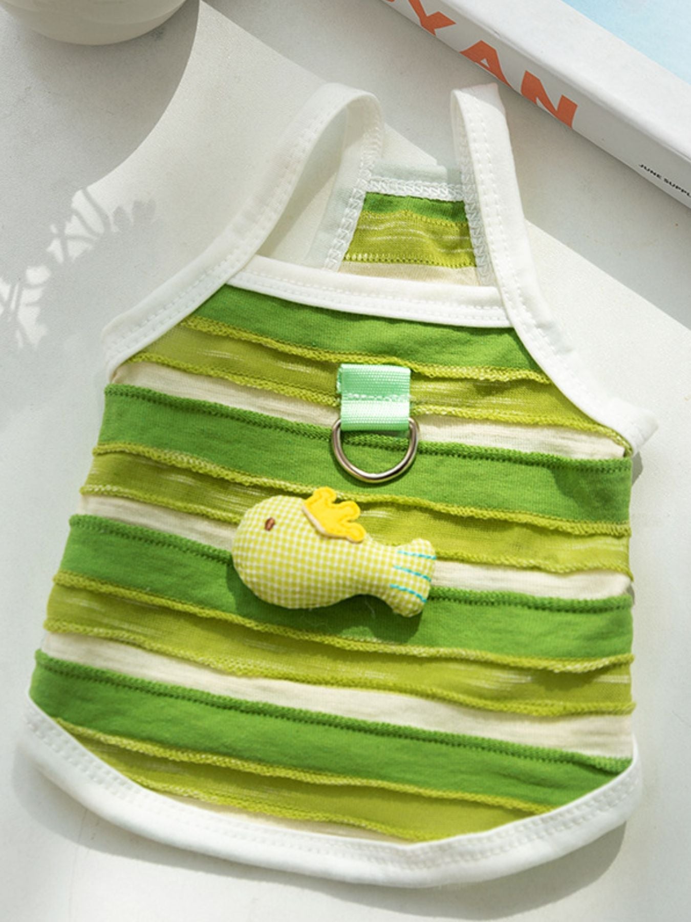 Stylish Striped Breathable Pet Top - ꫀꪶꫀᧁꪖꪀᥴꫀ꠸ᠻꪗ~ 𝔈𝔪𝔟𝔯𝔞𝔠𝔢 𝔈𝔩𝔢𝔤𝔞𝔫𝔠𝔢