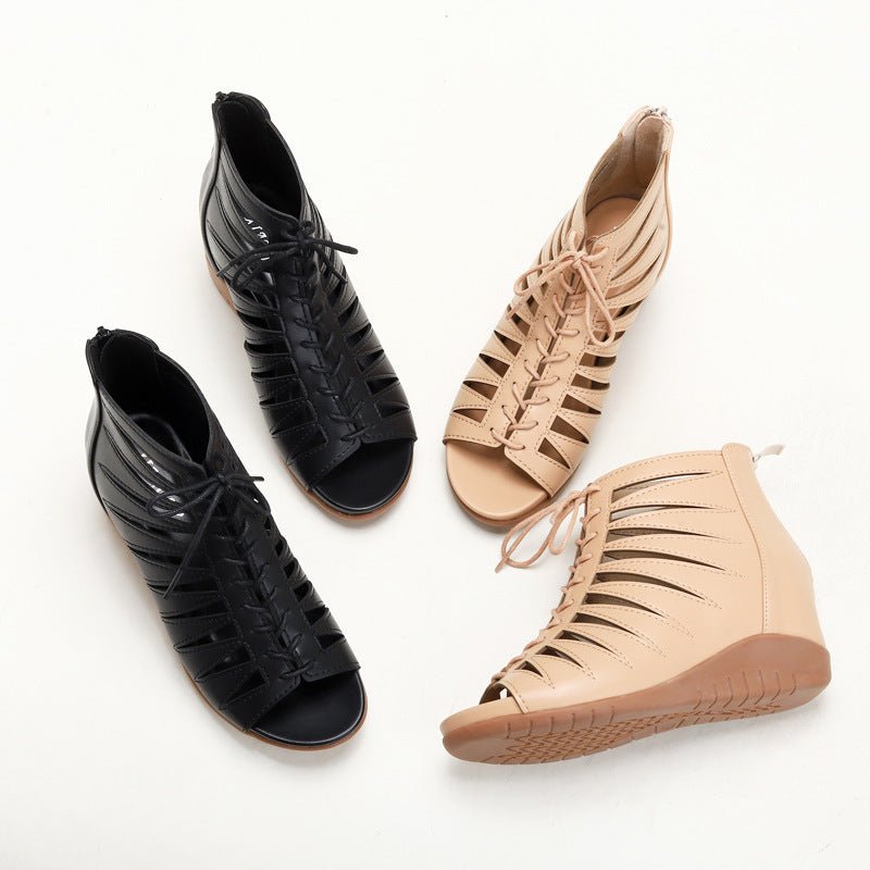 Stylish Ankle Strap High - Top Sandals With Fish Mouth - ꫀꪶꫀᧁꪖꪀᥴꫀ꠸ᠻꪗ~ 𝔈𝔪𝔟𝔯𝔞𝔠𝔢 𝔈𝔩𝔢𝔤𝔞𝔫𝔠𝔢