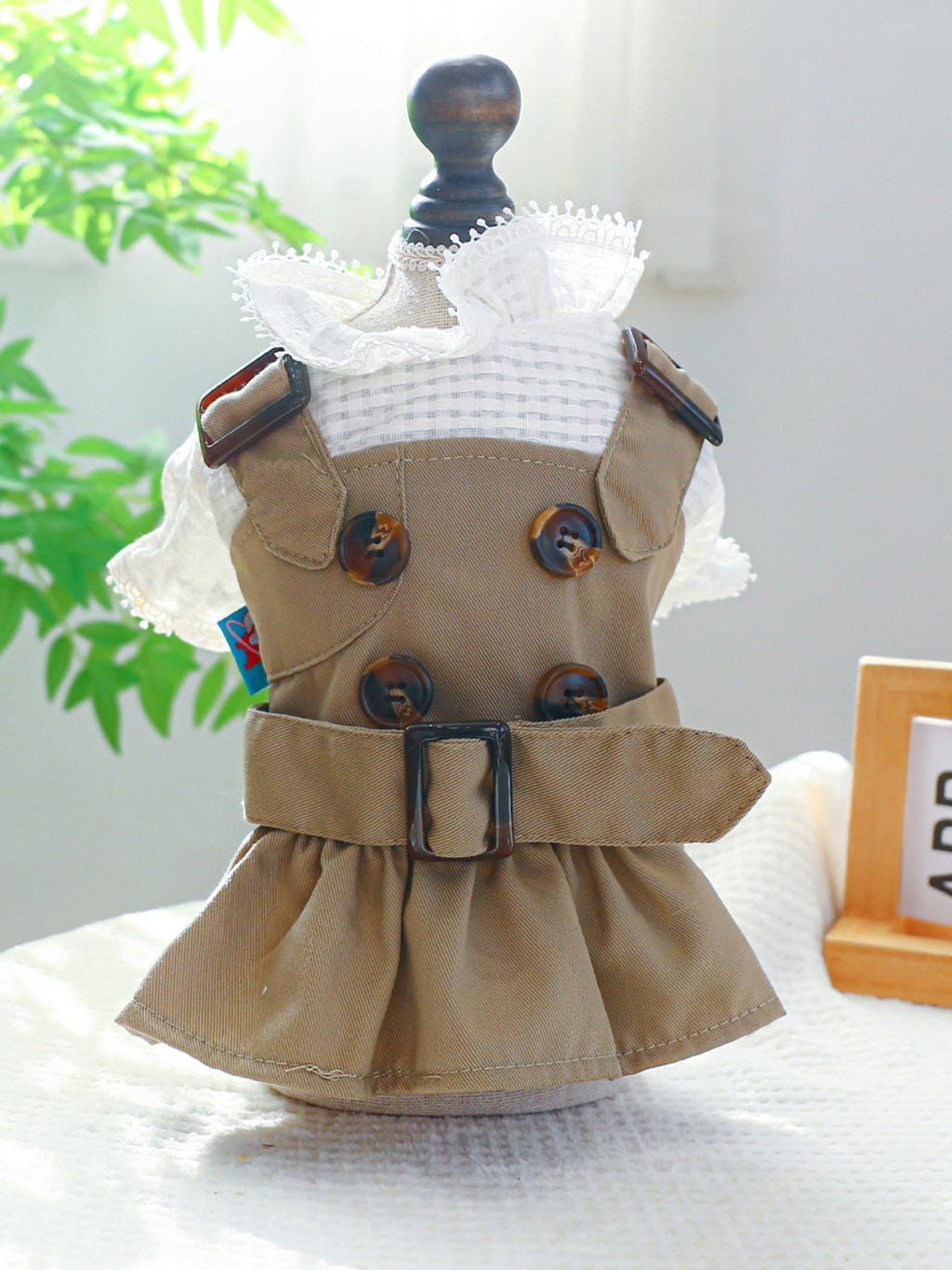 Stylish Buckle Pet Trench Coat - ꫀꪶꫀᧁꪖꪀᥴꫀ꠸ᠻꪗ~ 𝔈𝔪𝔟𝔯𝔞𝔠𝔢 𝔈𝔩𝔢𝔤𝔞𝔫𝔠𝔢