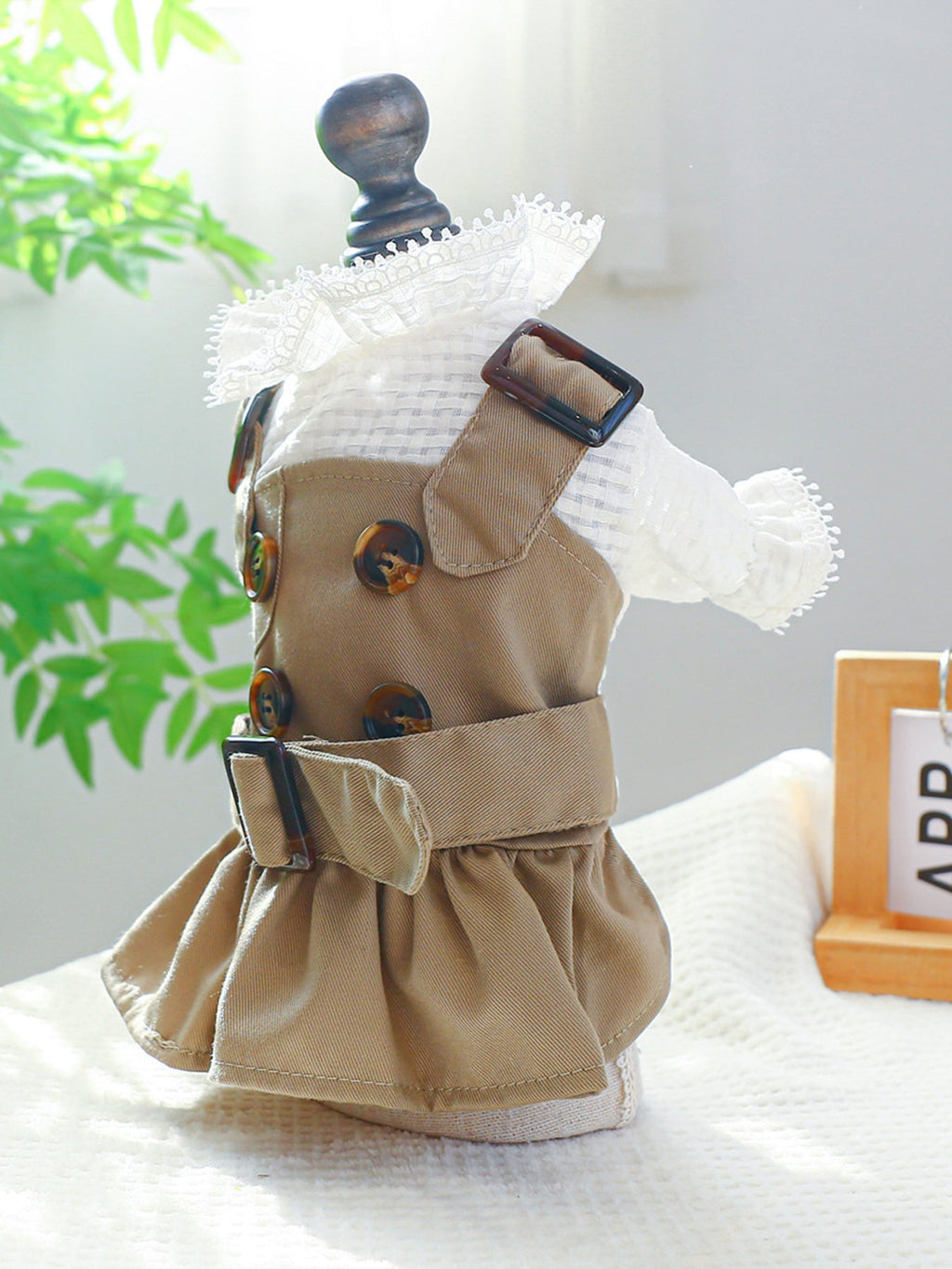 Stylish Buckle Pet Trench Coat - ꫀꪶꫀᧁꪖꪀᥴꫀ꠸ᠻꪗ~ 𝔈𝔪𝔟𝔯𝔞𝔠𝔢 𝔈𝔩𝔢𝔤𝔞𝔫𝔠𝔢