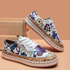 Stylish Leather Round Toe Flats Sneakers - ꫀꪶꫀᧁꪖꪀᥴꫀ꠸ᠻꪗ~ 𝔈𝔪𝔟𝔯𝔞𝔠𝔢 𝔈𝔩𝔢𝔤𝔞𝔫𝔠𝔢