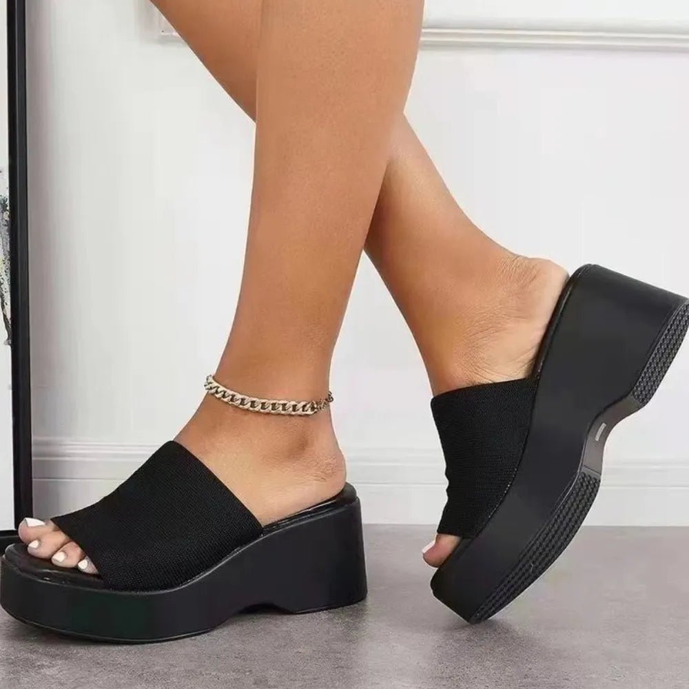 Stylish Open Toe Platform Cloth Sandals - ꫀꪶꫀᧁꪖꪀᥴꫀ꠸ᠻꪗ~ 𝔈𝔪𝔟𝔯𝔞𝔠𝔢 𝔈𝔩𝔢𝔤𝔞𝔫𝔠𝔢