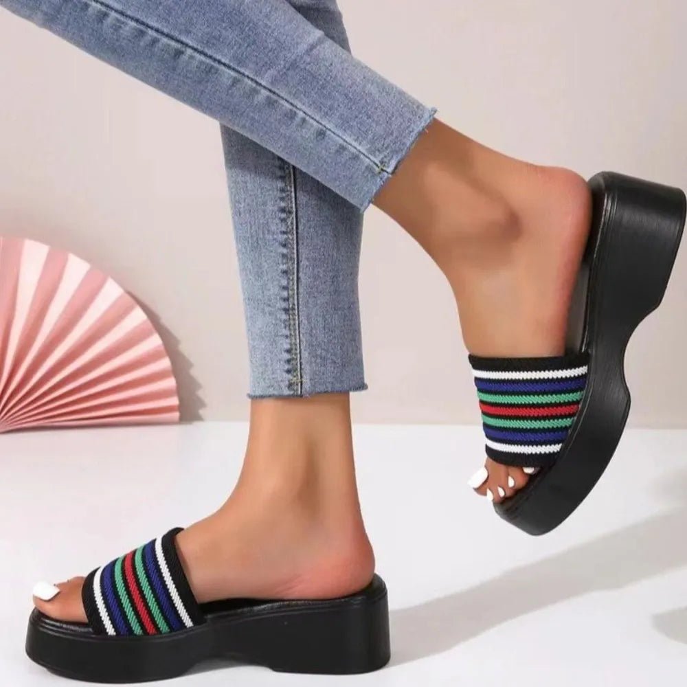 Stylish Open Toe Platform Cloth Sandals - ꫀꪶꫀᧁꪖꪀᥴꫀ꠸ᠻꪗ~ 𝔈𝔪𝔟𝔯𝔞𝔠𝔢 𝔈𝔩𝔢𝔤𝔞𝔫𝔠𝔢