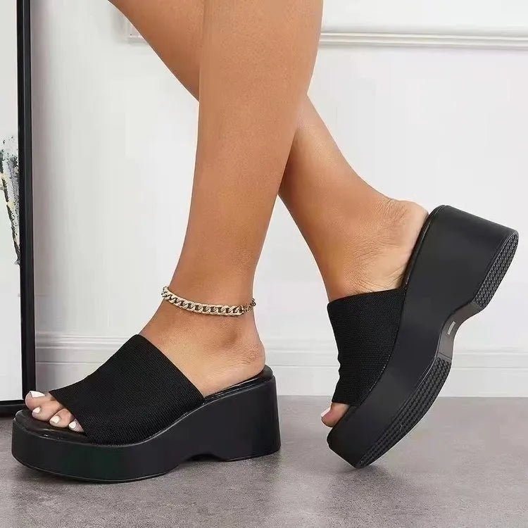 Stylish Open Toe Platform Cloth Sandals - ꫀꪶꫀᧁꪖꪀᥴꫀ꠸ᠻꪗ~ 𝔈𝔪𝔟𝔯𝔞𝔠𝔢 𝔈𝔩𝔢𝔤𝔞𝔫𝔠𝔢