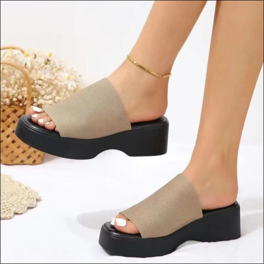Stylish Open Toe Platform Cloth Sandals - ꫀꪶꫀᧁꪖꪀᥴꫀ꠸ᠻꪗ~ 𝔈𝔪𝔟𝔯𝔞𝔠𝔢 𝔈𝔩𝔢𝔤𝔞𝔫𝔠𝔢