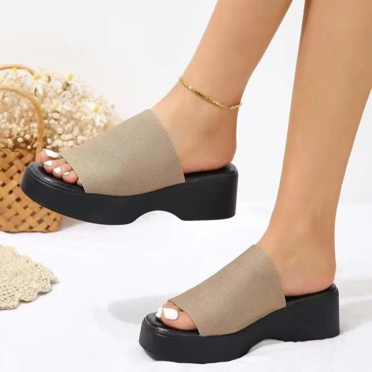 Stylish Open Toe Platform Cloth Sandals - ꫀꪶꫀᧁꪖꪀᥴꫀ꠸ᠻꪗ~ 𝔈𝔪𝔟𝔯𝔞𝔠𝔢 𝔈𝔩𝔢𝔤𝔞𝔫𝔠𝔢