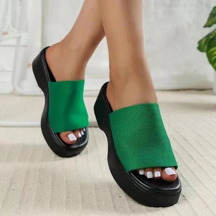 Stylish Open Toe Platform Cloth Sandals - ꫀꪶꫀᧁꪖꪀᥴꫀ꠸ᠻꪗ~ 𝔈𝔪𝔟𝔯𝔞𝔠𝔢 𝔈𝔩𝔢𝔤𝔞𝔫𝔠𝔢