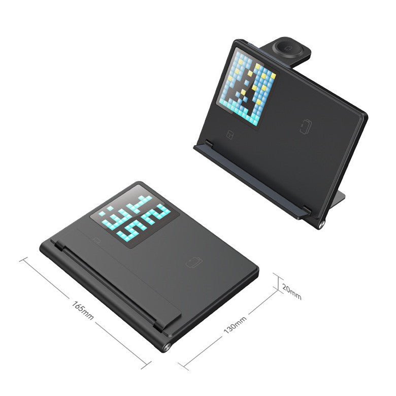 Trendy Portable 5 - in - 1 Pixel Animation Foldable Wireless Charger Stand Pad - ꫀꪶꫀᧁꪖꪀᥴꫀ꠸ᠻꪗ~ 𝔈𝔪𝔟𝔯𝔞𝔠𝔢 𝔈𝔩𝔢𝔤𝔞𝔫𝔠𝔢