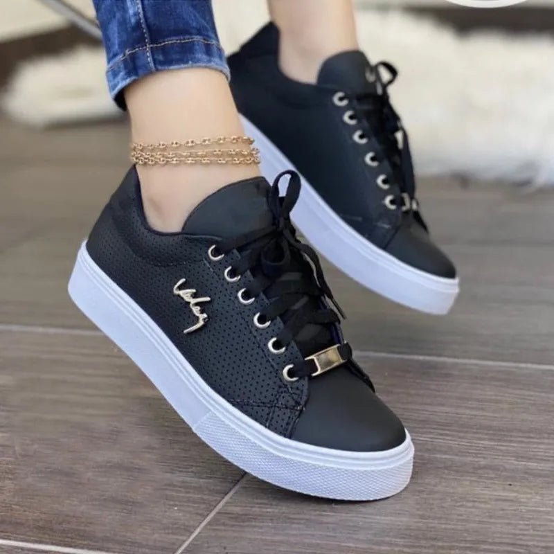 Trendy Stylish Lace Up Sneakers - ꫀꪶꫀᧁꪖꪀᥴꫀ꠸ᠻꪗ~ 𝔈𝔪𝔟𝔯𝔞𝔠𝔢 𝔈𝔩𝔢𝔤𝔞𝔫𝔠𝔢