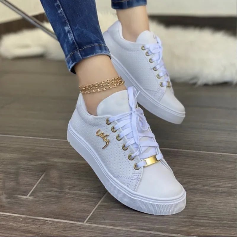 Trendy Stylish Lace Up Sneakers - ꫀꪶꫀᧁꪖꪀᥴꫀ꠸ᠻꪗ~ 𝔈𝔪𝔟𝔯𝔞𝔠𝔢 𝔈𝔩𝔢𝔤𝔞𝔫𝔠𝔢