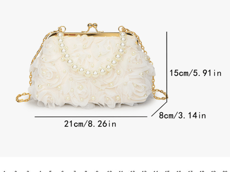 Trendy Stylish Pearl Chain Crossbody Bag - ꫀꪶꫀᧁꪖꪀᥴꫀ꠸ᠻꪗ~ 𝔈𝔪𝔟𝔯𝔞𝔠𝔢 𝔈𝔩𝔢𝔤𝔞𝔫𝔠𝔢