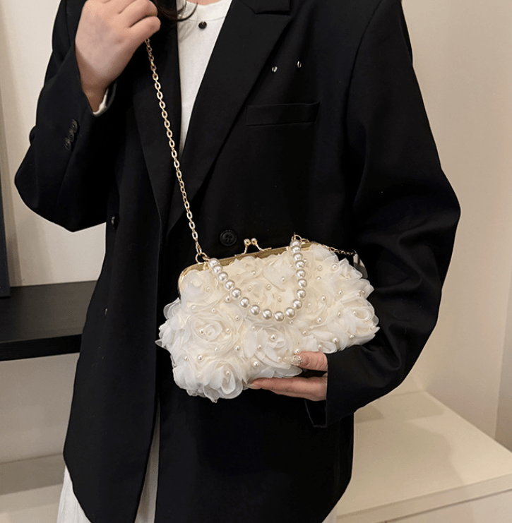 Trendy Stylish Pearl Chain Crossbody Bag - ꫀꪶꫀᧁꪖꪀᥴꫀ꠸ᠻꪗ~ 𝔈𝔪𝔟𝔯𝔞𝔠𝔢 𝔈𝔩𝔢𝔤𝔞𝔫𝔠𝔢