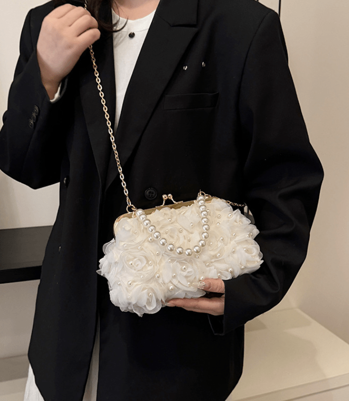 Trendy Stylish Pearl Chain Crossbody Bag - ꫀꪶꫀᧁꪖꪀᥴꫀ꠸ᠻꪗ~ 𝔈𝔪𝔟𝔯𝔞𝔠𝔢 𝔈𝔩𝔢𝔤𝔞𝔫𝔠𝔢