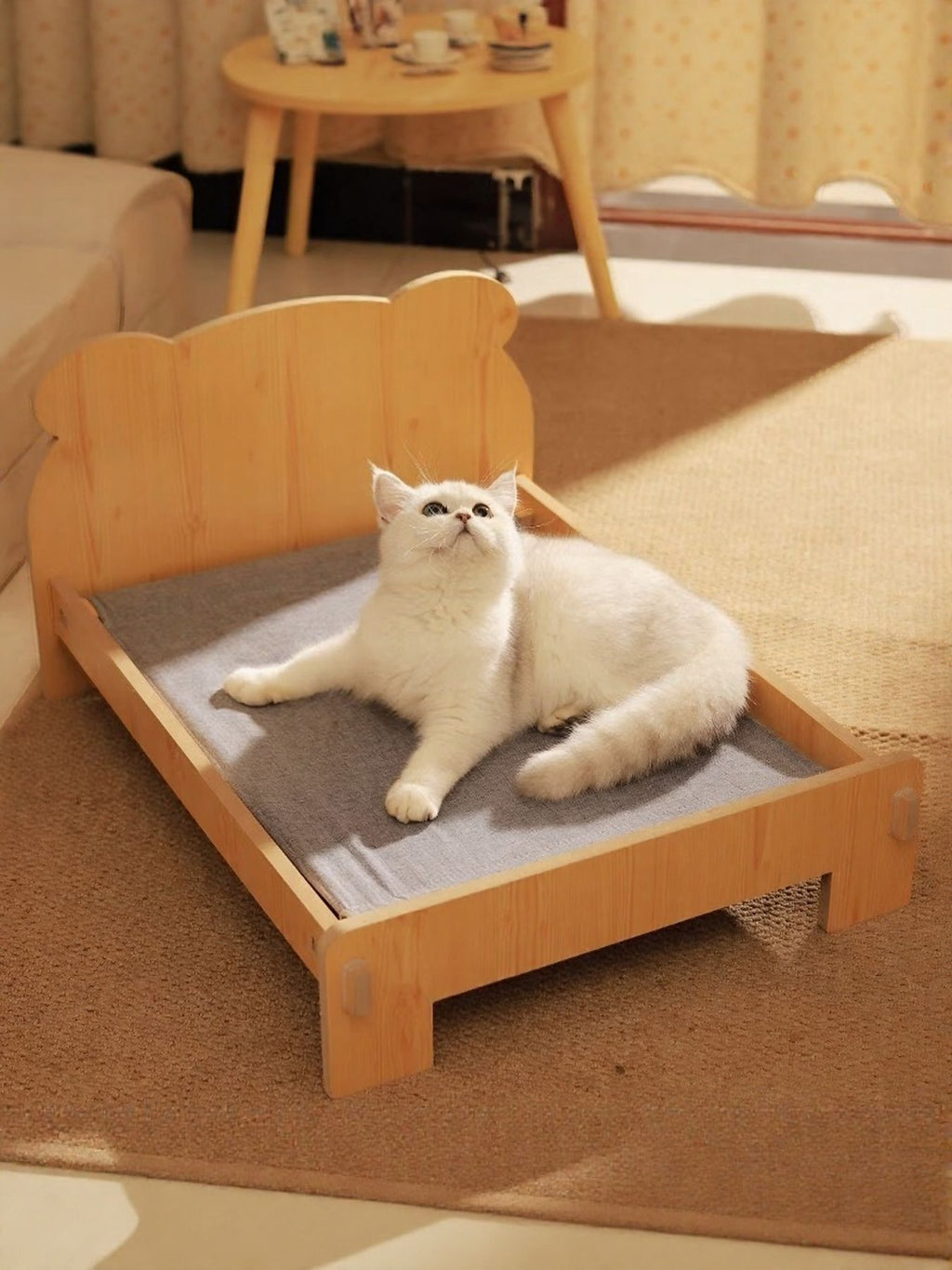 Trendy Foldable Wooden Pet Bed - ꫀꪶꫀᧁꪖꪀᥴꫀ꠸ᠻꪗ~ 𝔈𝔪𝔟𝔯𝔞𝔠𝔢 𝔈𝔩𝔢𝔤𝔞𝔫𝔠𝔢