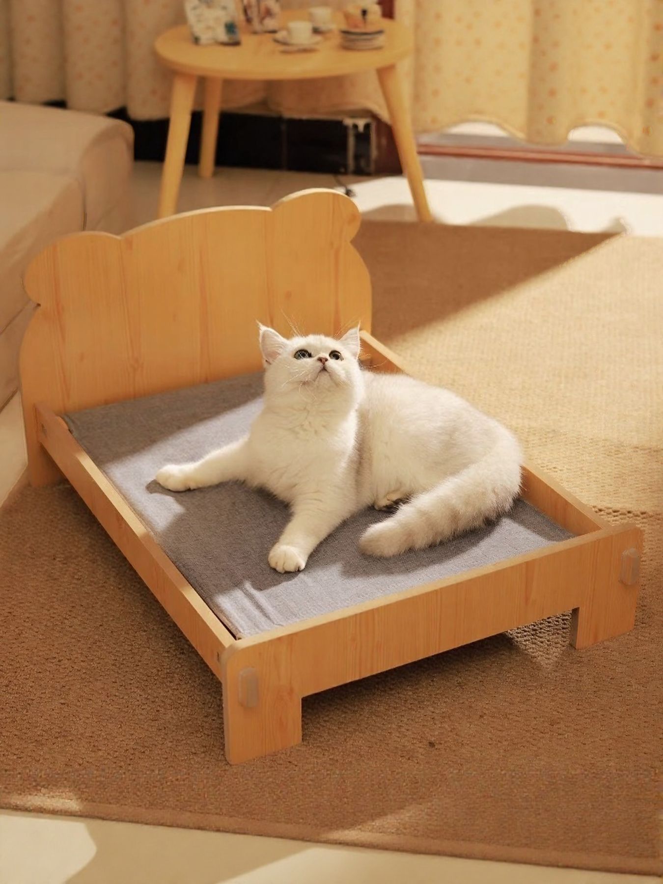 Trendy Foldable Wooden Pet Bed - ꫀꪶꫀᧁꪖꪀᥴꫀ꠸ᠻꪗ~ 𝔈𝔪𝔟𝔯𝔞𝔠𝔢 𝔈𝔩𝔢𝔤𝔞𝔫𝔠𝔢